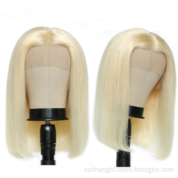 Hot Selling Short Bob Human Hair Lace Wig,Human Hair 613 Blonde Lace Front Wig,Cheapest Fringe Quality Human Hair Wig